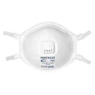 Picture of PORTWEST FFP3 RESPIRATOR VALVED (PK 10)  301