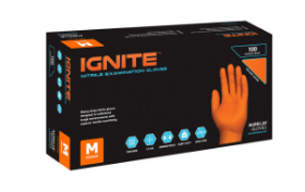 Show details for SUPERMAX IGNITE HEAVY DUTY NITRILE DISPOSABLE GLOVES Picture of SUPERMAX IGNITE HEAVY DUTY NITRILE DISPOSABLE GLOVES