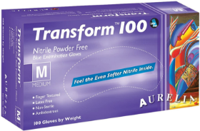Show details for AURELIA TRANSFORM 100 DISPOSABLE GLOVES Picture of AURELIA TRANSFORM 100 DISPOSABLE GLOVES