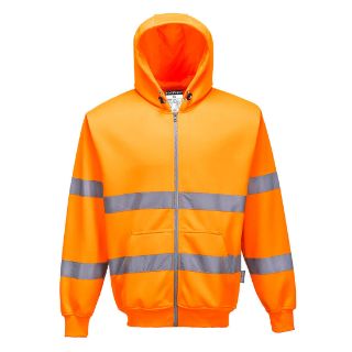 Picture of PORTWEST HI-VIS ZIP FRONT HOODIE