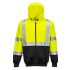 Picture of PORTWEST HI-VIS TWO TONE ZIPPED HOODIE 