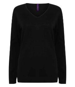 Show details for HENBURY LADIES LIGHTWEIGHT V NECK JUMPER Picture of HENBURY LADIES LIGHTWEIGHT V NECK JUMPER