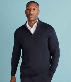 Show details for HENBURY ZIP NECK SWEATER Picture of HENBURY ZIP NECK SWEATER