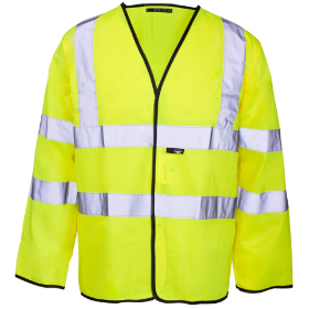 Show details for SUPERTOUCH HI VIS L/S VEST Picture of SUPERTOUCH HI VIS L/S VEST