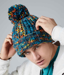 Picture of BEECHFIELD TWISTER POM POM BEANIE