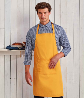 Picture of Premier 'Colours' Bib Apron with Pocket