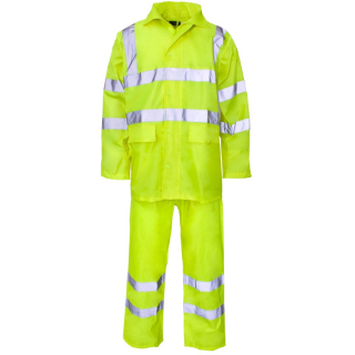 Picture of POLYESTER/PVC HI VIS RAINSUIT