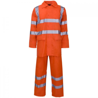 Picture of SUPERTOUCH POLYESTER/PVC HI VIS RAINSUIT