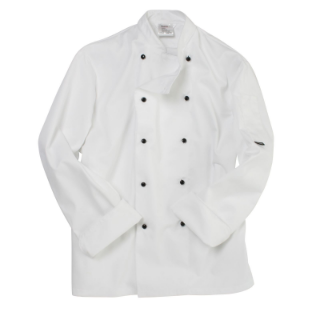 Picture of CHEF JACKET LONG SLEEVE + BLACK STUD BUTTON
