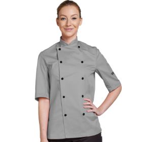 Show details for DENNYS SHORT SLEEVE CHEFS JACKET  Picture of DENNYS SHORT SLEEVE CHEFS JACKET