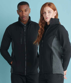 Picture of HENBURY UNISEX CONTRAST SOFT SHELL JACKET