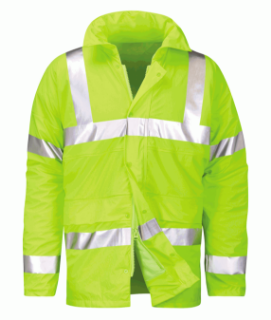 Picture of HI-VIS PADDED COAT SOFT HANDLE WATERPROOF FABRIC 