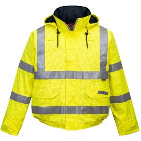 Show details for PORTWEST BIZFLAME HI-VIS BOMBER JACKET Picture of PORTWEST BIZFLAME HI-VIS BOMBER JACKET