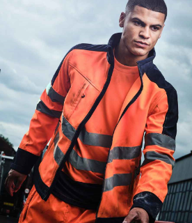 Picture of REGATTA HI-VIS PRO 3 LAYER SOFTSHELL