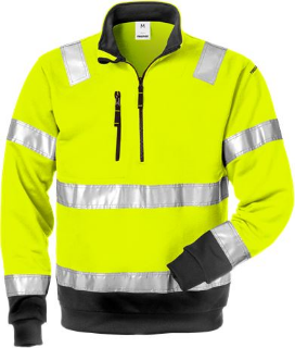 Picture of HIGH VIS HALFZIP SWEATSHIRT CLASS 3 728 SHV