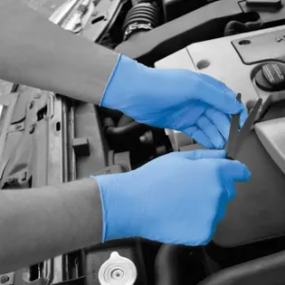 Picture of BODYGUARDS GL890 BLUE NITRILE DISPOSABLE GLOVES 