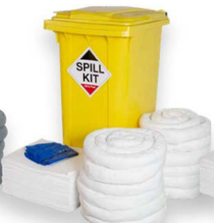 Picture of 240 LITRE OIL & FUEL SPILL KIT WHEELIE BIN 