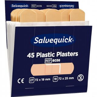 Picture of SALVEQUICK PLASTIC WASHPROOF PLASTER REFILLS (BLUE)