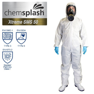 Picture of CHEMSPLASH XTREME SMS 50 COVERALL TYPE 5/6