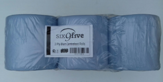 Picture of 2 PLY BLUE CENTREFEED BLUE ROLL 140MTR (PK 6)