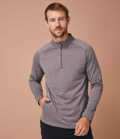 Show details for HENBURY 1/4 ZIP TOP WITH WICKING FINISH Picture of HENBURY 1/4 ZIP TOP WITH WICKING FINISH