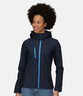 Picture of REGATTA VENTURER 3 LAYER HOODED PRINTABLE SOFTSHELL JACKET 