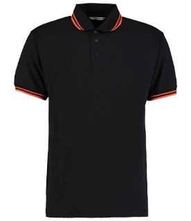 Picture of Kustom Kit Contrast Tipped Poly/Cotton Pique Polo Shirt