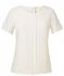 Picture of FELINA SHORT SLEEVE ROUND NECK BLOUSE WITH FRONT PLEAT DETAIL