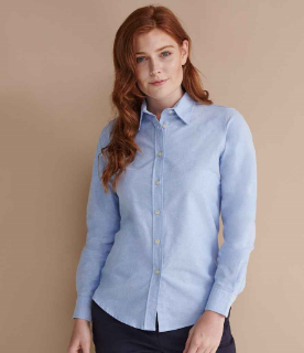 Picture of HENBURY LADIES CLASSIC LONG SLEEVE OXFORD SHIRT