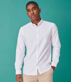 Show details for HENBURY MODERN LONG SLEEVE REGULAR FIT OXFORD SHIRT Picture of HENBURY MODERN LONG SLEEVE REGULAR FIT OXFORD SHIRT