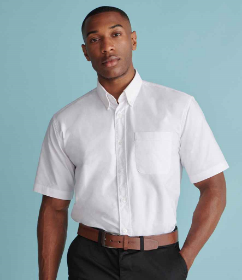 Show details for HENBURY MEN'S CLASSIC SHORT SLEEVE OXFORD SHIRT Picture of HENBURY MEN'S CLASSIC SHORT SLEEVE OXFORD SHIRT