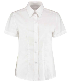 Show details for Kustom Kit Ladies Short Sleeve Workwear Oxford Shirt Picture of Kustom Kit Ladies Short Sleeve Workwear Oxford Shirt