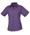 Picture of Premier Ladies Short Sleeve Poplin Blouse