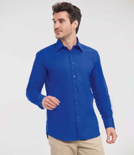 Picture of Russell Collection Men's Long Sleeve Easy Care Tailored Oxford Shirt