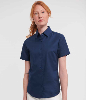 Picture of Russell Collection Ladies Short Sleeve Easy Care Oxford Shirt