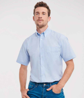 Picture of Russell Collection Men's Short Sleeve Easy Care Oxford Shirt