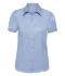 Picture of Russell Collection Ladies Short Sleeve Herringbone Shirt