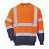 Picture of PORTWEST HI-VIS 2-TONE SWEATSHIRT