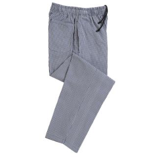 Picture of DENNYS UNISEX ELASTICATED CHEFS TROUSERS REGULAR LEG LENGTH