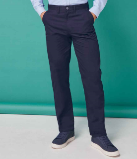 Picture of HENBURY MEN'S 65/35 FLAT FRONTED CHINO TROUSERS