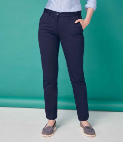 Show details for HENBURY LADIES 65/35 FLAT FRONTED CHINO TROUSERS Picture of HENBURY LADIES 65/35 FLAT FRONTED CHINO TROUSERS