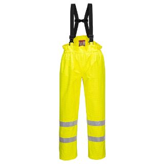 Picture of BIZFLAME RAIN UNLINED HI-VIS ANTISTATIC FR TROUSER