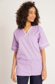Show details for SCRUB TUNIC WITH TRIM  Picture of SCRUB TUNIC WITH TRIM