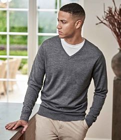 Show details for TEE JAYS MERINO BLEND V NECK SWEATER Picture of TEE JAYS MERINO BLEND V NECK SWEATER