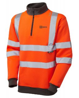 Picture of BRYNSWORTHY ISO 20471 CL 3 1/4 ZIP SWEATSHIRT INC LOGO