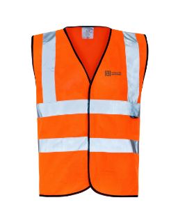 Picture of HI VIS VELCRO VEST INC FRONT AND BACK TRANSFER 