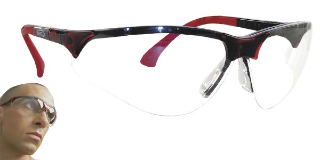 Picture of TERMINATOR GLASSES RED FRAME CLEAR LENS 