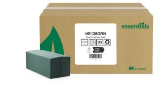 Picture of GREEN 1PLY C FOLD HAND TOWELS (2880)