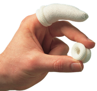 Picture of FINGER BOBS TUBULAR FINGER BANDAGE WHITE BOX OF 6